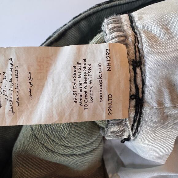 Bohoo Black lace overlay high rise straight leg pants dark coquette romance - Picture 6 of 9